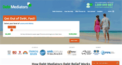 Desktop Screenshot of debtmediators.com.au